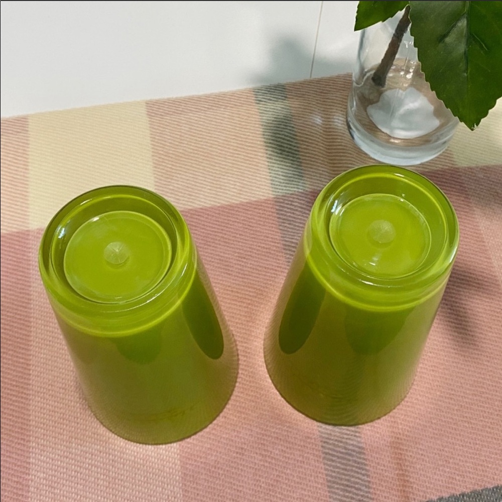 RARE Starbucks Acrylic Tumbler Cups Set of 2 Green - Picture 5 of 7